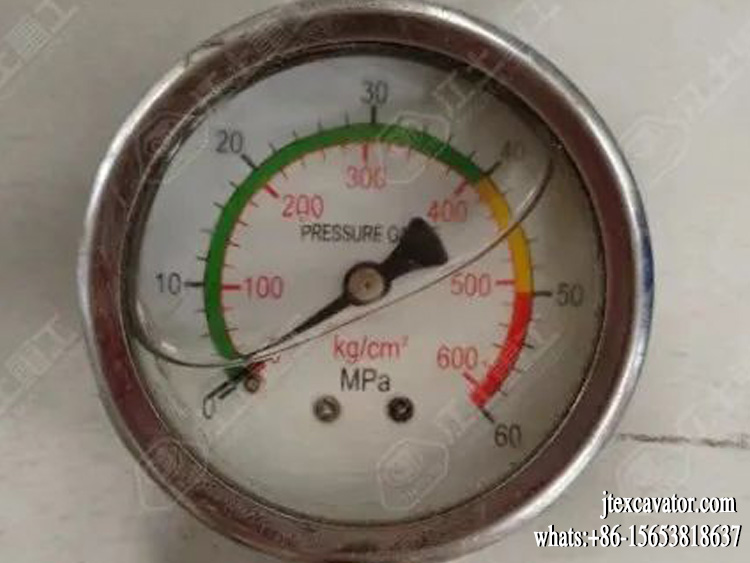 Pressure measurement by hydraulic gauge