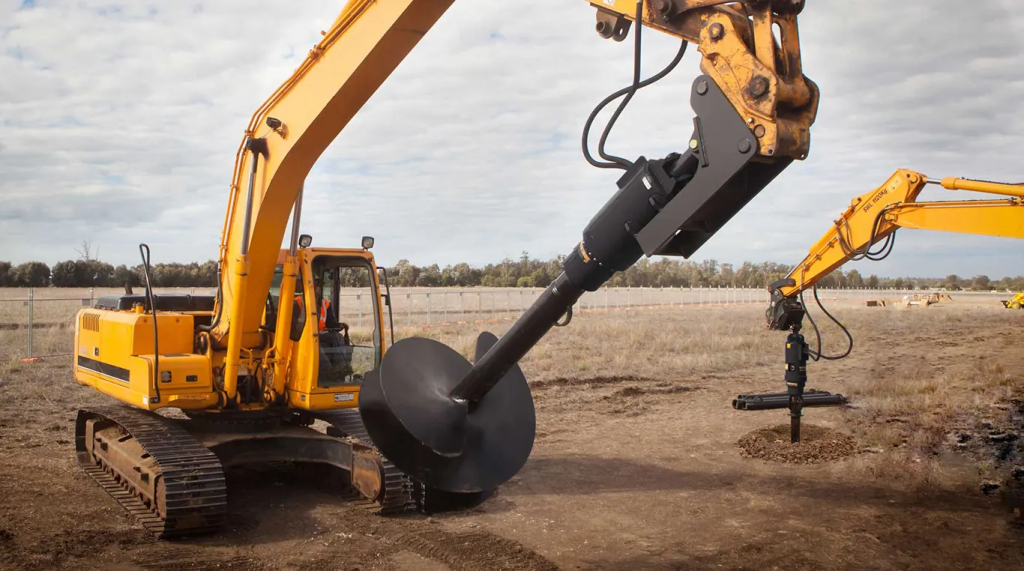 excavator auger attachment