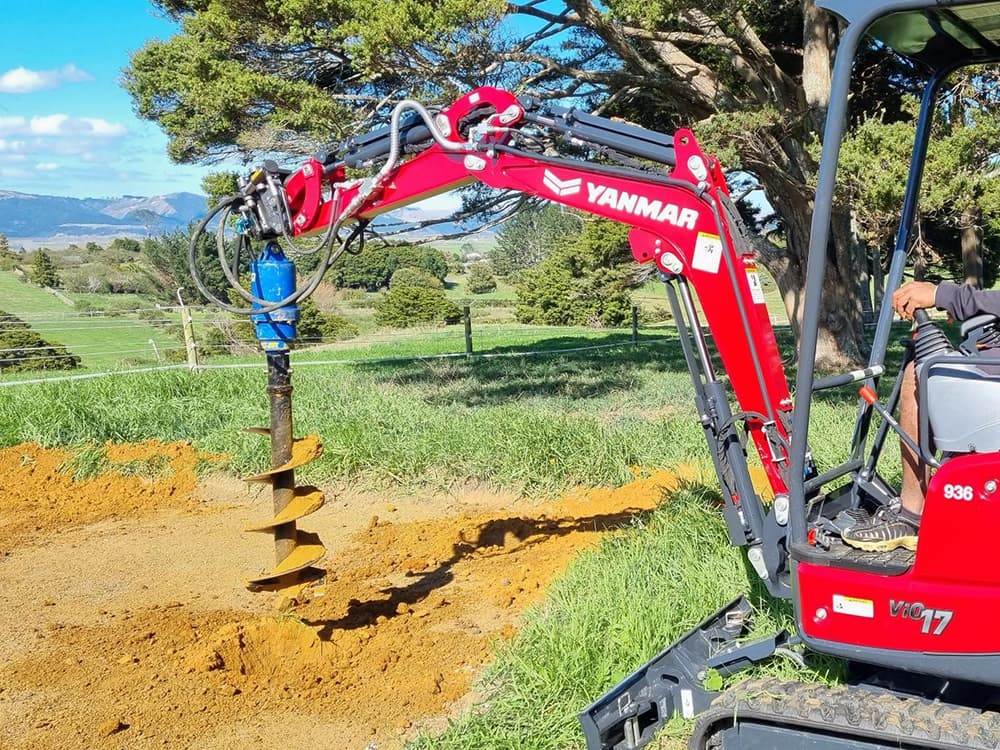 auger drill attachment for excavators
