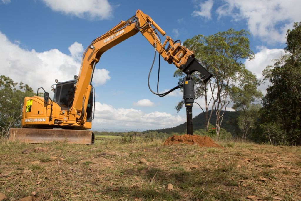 excavator auger attachment