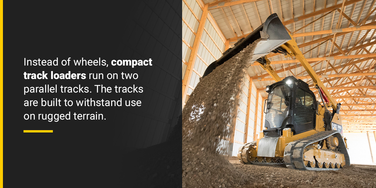 skid steer vs compact track loader, cat compact track loader, backhoe compact