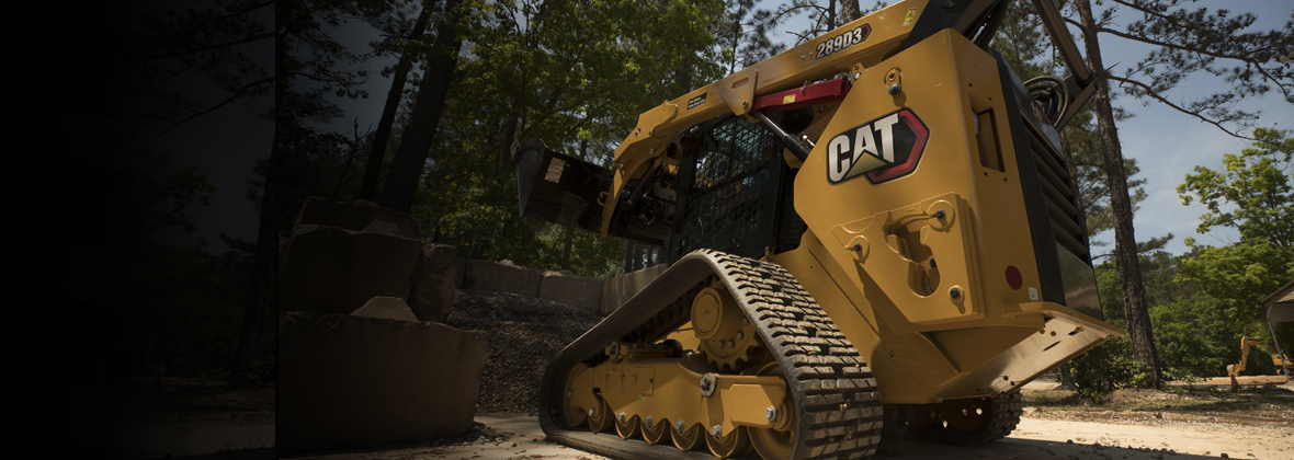 skid steer vs compact track loader, cat compact track loader, backhoe compact